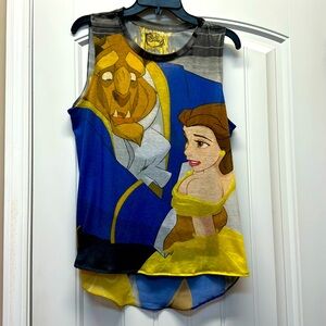 Disney Beauty and the the Beast tank size XL